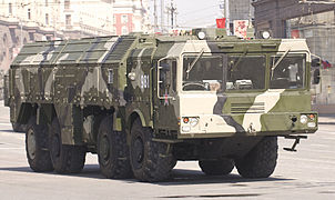 A Russian OTRK Iskander system during the 2010 Victory day parade in Moscow