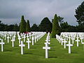 Der Soldatenfriedhof von Omaha Beach, Normandie