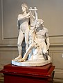 A marble sculpture of Apollo and Marsyas by Walter Runeberg at the arrivals hall of Ateneum in Helsinki, Finland