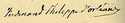 Ferdinand Philippe's signature