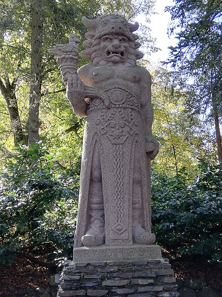 The second original sculpture of Radegast located in the Prague Zoo