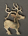 Jade standing deer (西周玉鹿), Western Zhou, 11-9th century BCE.[84]