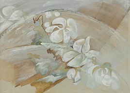 A water color titled Still Life with Cyclamen by Zelda Fitzgerald
