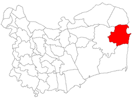 Location in Tulcea County