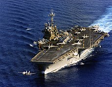 USS Independence CV-62 on 10 March 1996.
