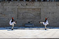 Evzones am Parlamentsgebäude in Athen
