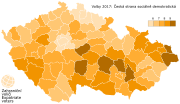 ČSSD results in 2017