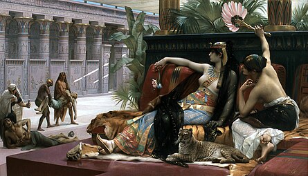 Cleopatra Testing Poisons on Condemned Prisoners, by Alexandre Cabanel, 1887, oil on canvas, private collection[103]