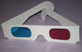 Red and cyan glasses are used for viewing Anaglyph 3D three-dimensional images on the Internet or in print.