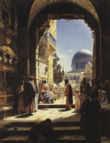 At the Entrance to the Temple Mount, Jerusalem, 1886.