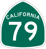 Straßenschild der California State Route 79