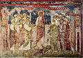 Christus heilt einen Besessenen. Fresko im ehemaligen Läuthaus (11. Jahrhundert)