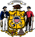 Wisconsin coat of arms without scroll