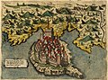 Image 67Map of Ulcinj in 1573 by Simon Pinargenti (from Albanian piracy)