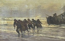 Eugène Chigot, Stranded in Heavy Weather (Échouage par gros temps) 1892