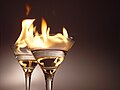 "Flambierte" Cocktails