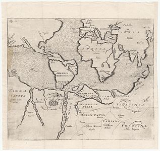 Map from Mundus Alter et Idem, by Joseph Hall