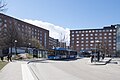 Main entrance to the hospital in Solna