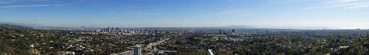 Los angeles from getty panorama