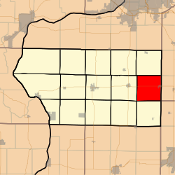 Location in Mercer County