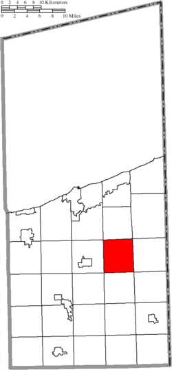 Location of Denmark Township in Ashtabula County