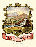 Montana territory coat of arms (illustrated, 1876)
