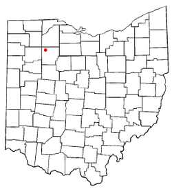 Location of McComb, Ohio