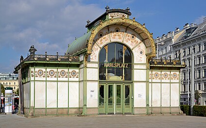 Stadtbahn-Pavillon am Karlsplatz in Wien