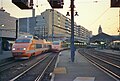 TGV Sud-Est at Paris-Gare de Lyon in original orange livery, May 1987
