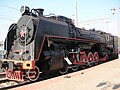 Russian locomotive class FD FD 21-3125 at Moscow Railway Museum at Rizhsky station
