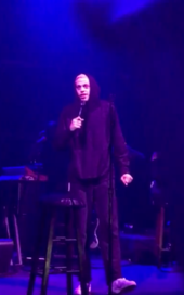Pete Davidson on stage in 2018
