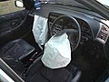 Deflated airbags