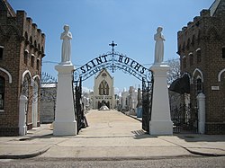 The Shrine and Cemetery of Saint Roch gave the neighborhood its name