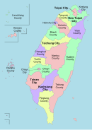 Location map of Taiwan