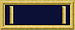 An insignia with a navy blue background and a yellow vertical bar at both ends