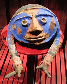 A mask from Vanuatu, from the south of the island of Malekula. (20th century)