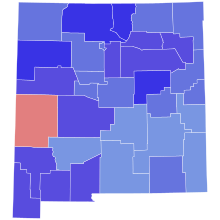 2006 New Mexico gubernatorial election results by county