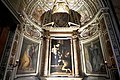 Painting Madonna of Loreto (1606) by Caravaggio in the Cavalletti Chapel