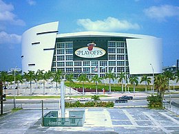 The arena during the 2004 NBA Playoffs