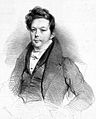 French songwriter and composer Auguste-Marie Panseron (1796-1859) by Achille Devéria (1800-1857).