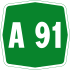 Autostrada A91 shield}}