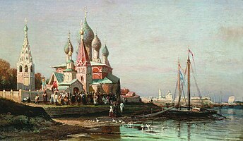 Procession in Yaroslavl by Alexey Bogolyubov, 1863