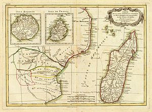 Der Kanal auf einer Karte von Rigobert Bonne aus dem Jahr 1791.