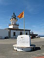 Leuchtturm und katalanische Fahne