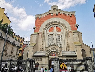 Church of Sacred Heart in Milan, Italy.