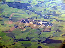An aerial view of Dreux-Louvilliers Air Base