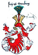 Abbildung im Wappenbuch des St. Galler Abtes Ulrich Rösch