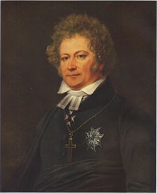 Esaias Tegnér as portrayed by Johan Gustaf Sandberg, around 1826