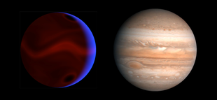 Jupiter im Vergleich mit HD 80606 b
