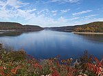 A photo of Allegheny Reservoir in fall